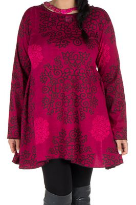 Tunique femme Originale en grande taille à mandalas Lazy Rose