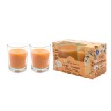 BOUGIE PARFUMÉE VERRE, C. ORANGE, PACK 2X100G LOT DE 1