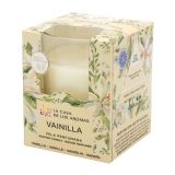 BOUGIE PARFUMÉE DANS UN VERRE, VANILLE, 140G LOT DE 1