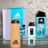 ADIDAS SET EDT 100ML ICE DIVE + GEL 250ML 3 EN1  LOT DE 1