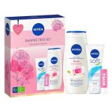 NIVEA SET GEL DOUCHE 250ML + CREME 75ML + LABELLO LOT DE 1