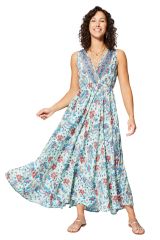 Robe été longue sans manches