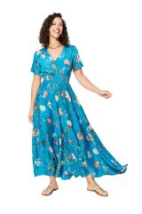 Robe été longue manches courtes