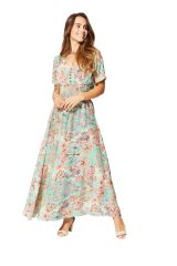 Robe été longue manches courtes