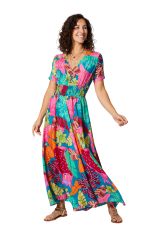 Robe été longue manches courtes