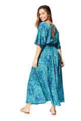 Robe été longue manches courtes