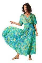 Robe été longue manches courtes