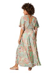 Robe été longue manches courtes