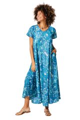 Robe été longue manches courtes