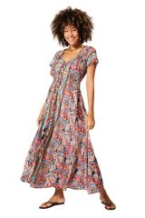 Robe été longue manches courtes