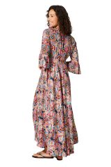 Robe été longue manches 3/4