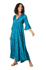 Robe été longue manches 3/4