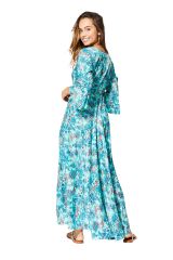 Robe été longue manches 3/4