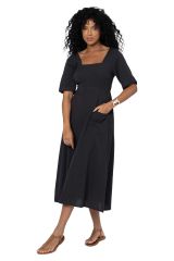 Robe été longue manches courtes