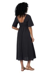 Robe été longue manches courtes