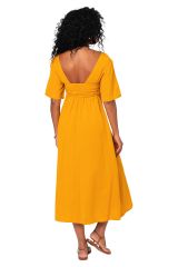 Robe été longue manches courtes