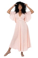 Robe été longue manches courtes