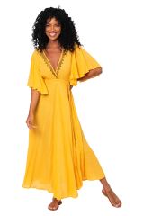 Robe été longue manches courtes