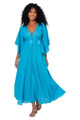 Robe été longue manches courtes