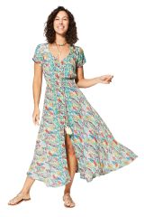 Robe été longue manches courtes