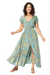 Robe été longue manches courtes