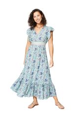 Robe été longue manches courtes