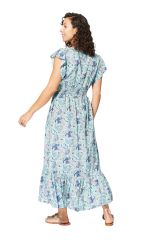 Robe été longue manches courtes