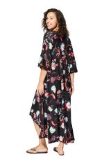 Robe été asymétrique manches 3/4