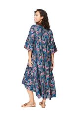 Robe été asymétrique manches 3/4