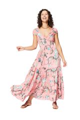 Robe été longue manches courtes