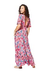 Robe été longue manches 3/4