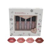 KIT 4 MINI LIPGLOSS MATTE SWEET KISS NUDE LOT DE 1