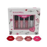 KIT 4 MINI LIPGLOSS MATTE HONEET KISS PINK LOT DE 1