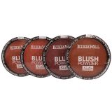 BLUSH COMPACT  ROND  SATIN 134 LOT DE 4