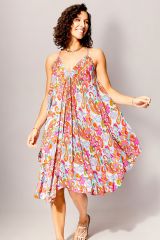 Bohème Chic : Envoûtante Robe Longue à Imprimé Floral 359003