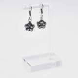 Boucles d'oreilles Fleur argent 359604