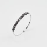 Bracelet jonc maille argent 359666