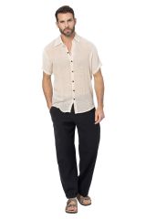 Chemise été manches courtes blanche Colin 354367