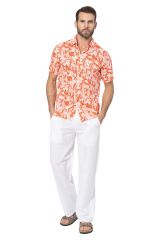 Chemise motif manches courtes Léo 354295