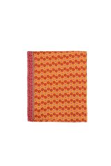 Grand foulard paréo femme bohème ethnique d'été orange Elvire 327763