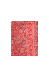 Grand foulard paréo femme bohème ethnique d'été paisley rouge Kamilia 327787