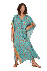 Kaftan longue imprimé coloré et tendance floral Anastasia 344736