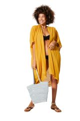 Kimono été mi-long jaune flamboyant Béthanie 355197