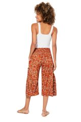 Pantalon 7/8 floral ethnique original Aysun