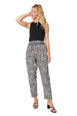 Pantalon Ete Femme Pas Cher Chic Coupe Carotte Original Valerie