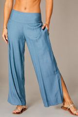 Pantalon été long ample bleu clair Sofi 359031