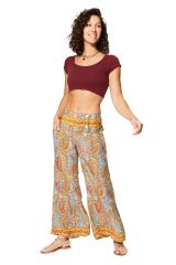 Pantalon été long ample bohème paisley Sophie 357817