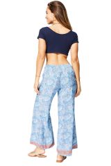 Pantalon été long ample estampes pastels Sonia 357814