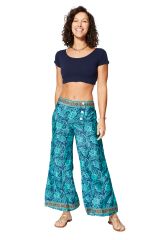 Pantalon été long bohème bleu Stacey 357825