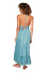 Robe  longue femme décolleté cur croisé et dos nu chic d\'été Kinsley